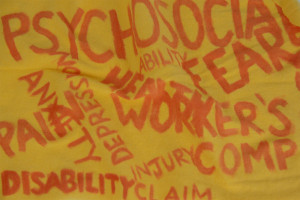 Background yellow and red words