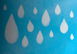 blue background with water drops