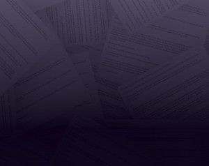 various papers on purple background